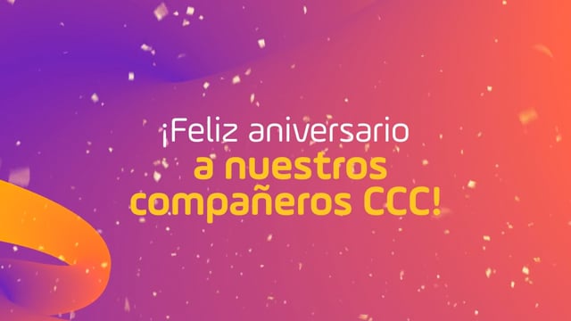 ¡Feliz aniversario a nuestros compañeros CCC!