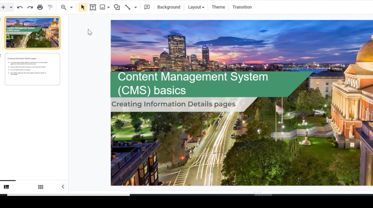 CMS Basics: Creating Information Details pages on Vimeo