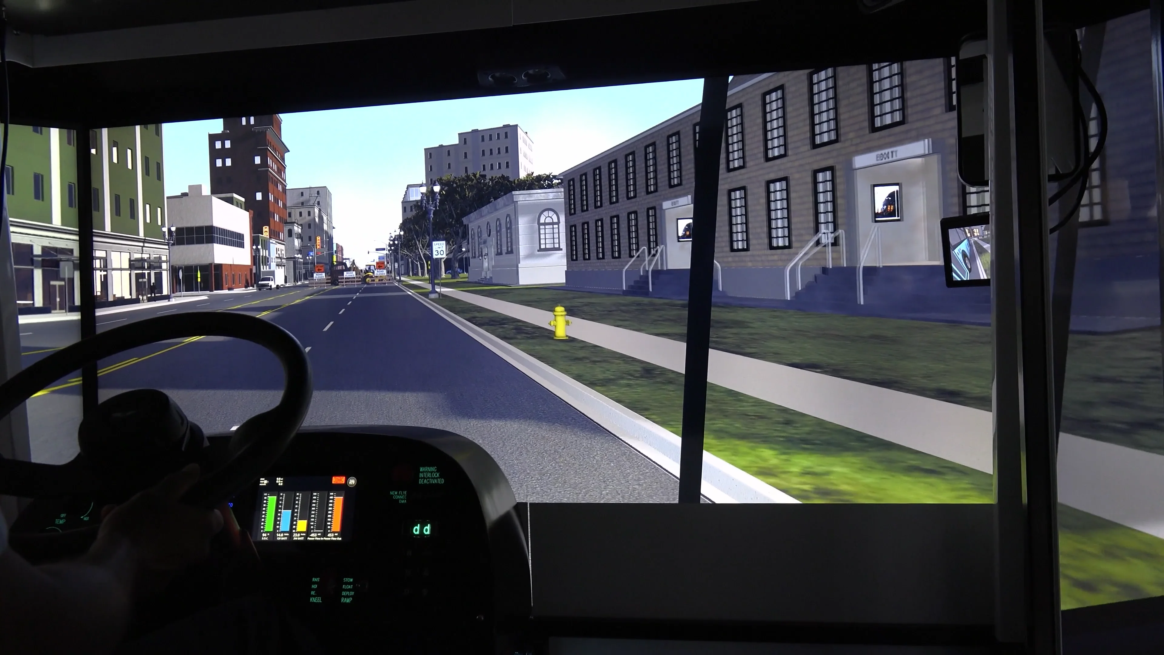 FAAC MB 2000 Bus Simulator featuring ZEB Solutions