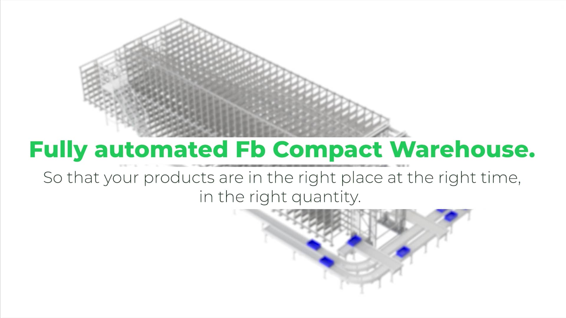 Automated Small Parts Warehouse for efficient order picking and maximum