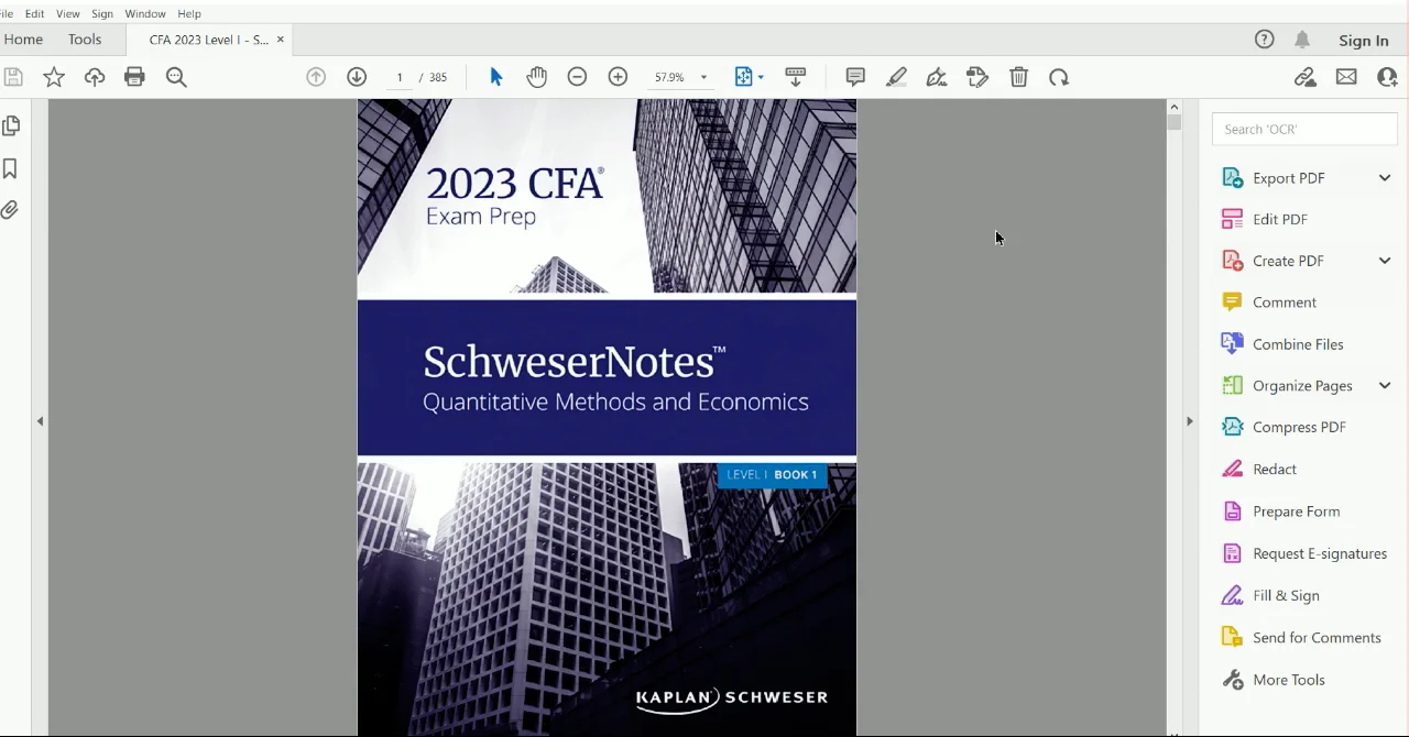 2023 CFA Level 1 Kaplan Schweser Study Notes.avi
