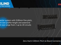 Molex Zero-Hachi Wire-to-Board Connector System | Heilind Electronics
