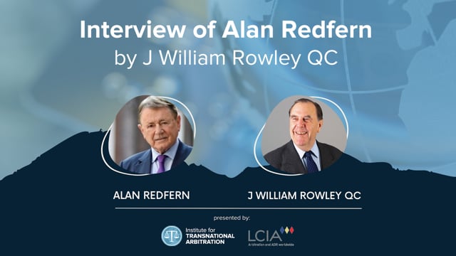 ITA-LCIA Alan Redfern Interview