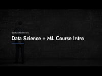 Data Science ML Course Intro
