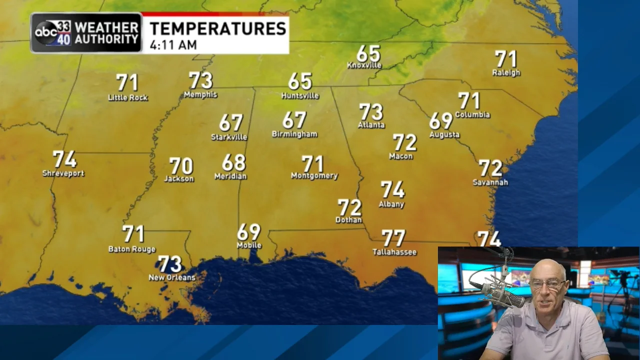 James Spann forecasts a dry day for Alabama, then a rainy weekend on Vimeo