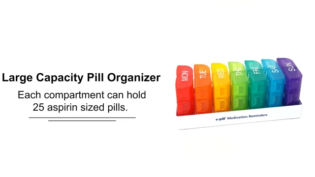 6 Times a Day x 7 Day<br>Large Pill Organizer