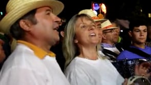 Una parte del Rancho Folclórico de Anais, Ponte de Lima, cantando en Feiras Novas (2).