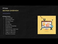 UX Design Section Overview