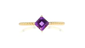 60 Carat Amethyst Ring in 14kt Yellow Gold