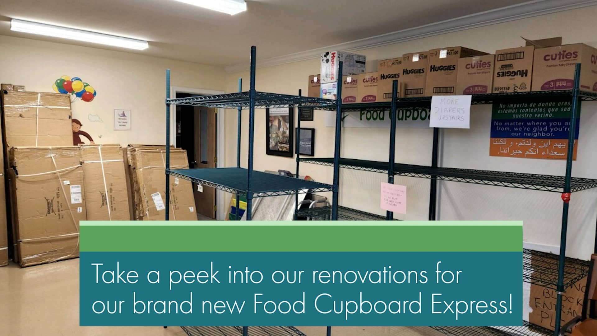 Food Cupboard Express Opening on Vimeo
