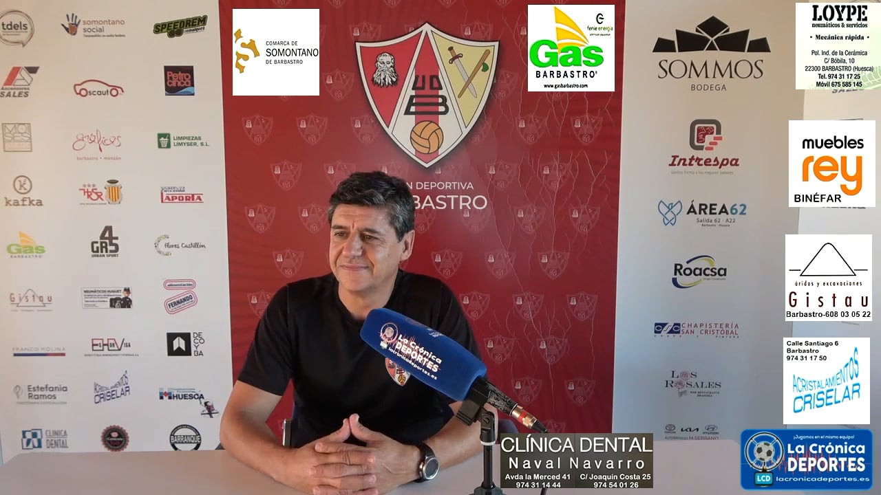 LA PREVIA / UD Barbastro - CD Robres / JOSETE (Entrenador Barbastro) Jornada 1 / 3ª División