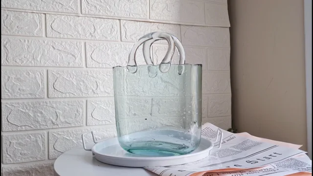 Olivia Glass Handbag Vase