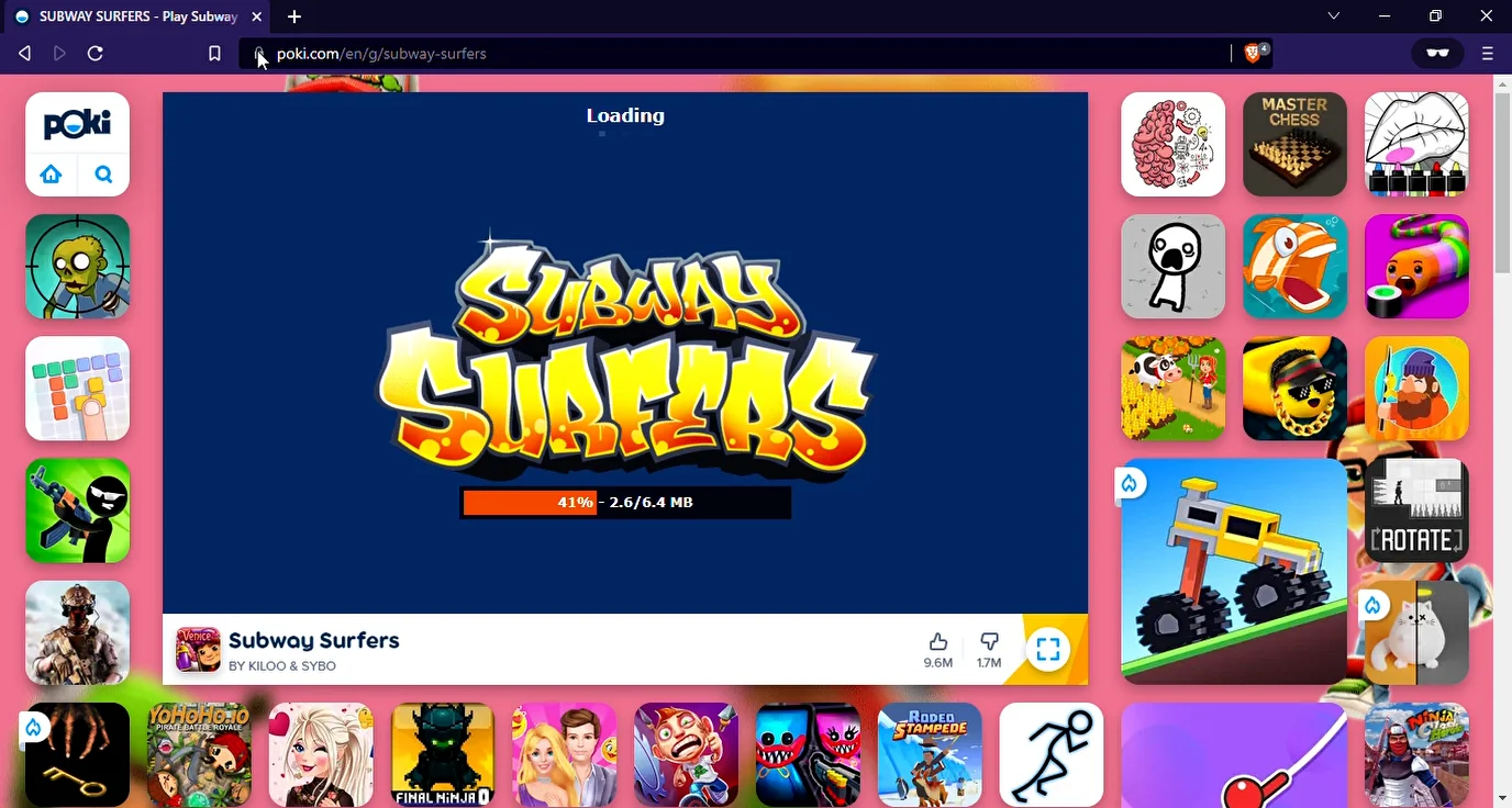 Subway Surfers, Play Subway Surfers directly in your browser on Poki now!  No need to download and install an app., By Poki