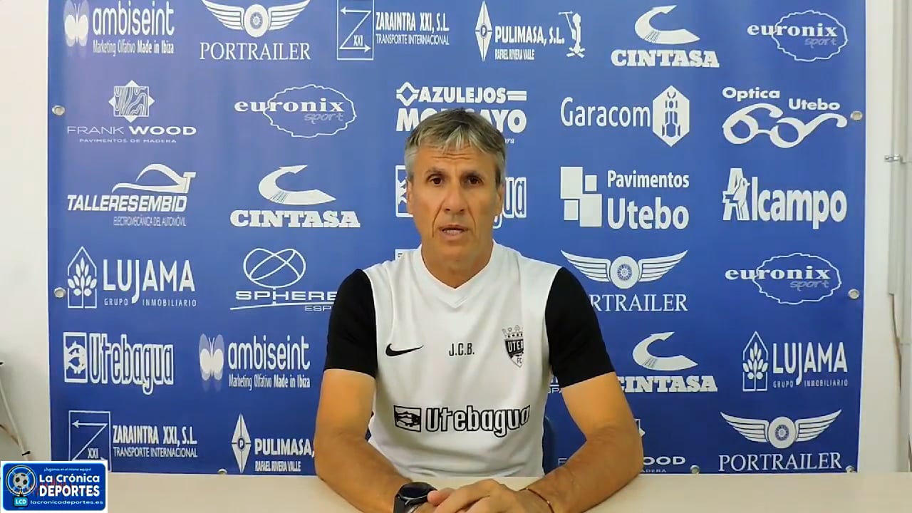 LA PREVIA / Utebo FC - Sestao River / JUAN CARLOS BELTRÁN (Entrenador Utebo) Jornada 2 / 2ª RFEF - Grupo 2 / Fuente: Facebook Utebo FC