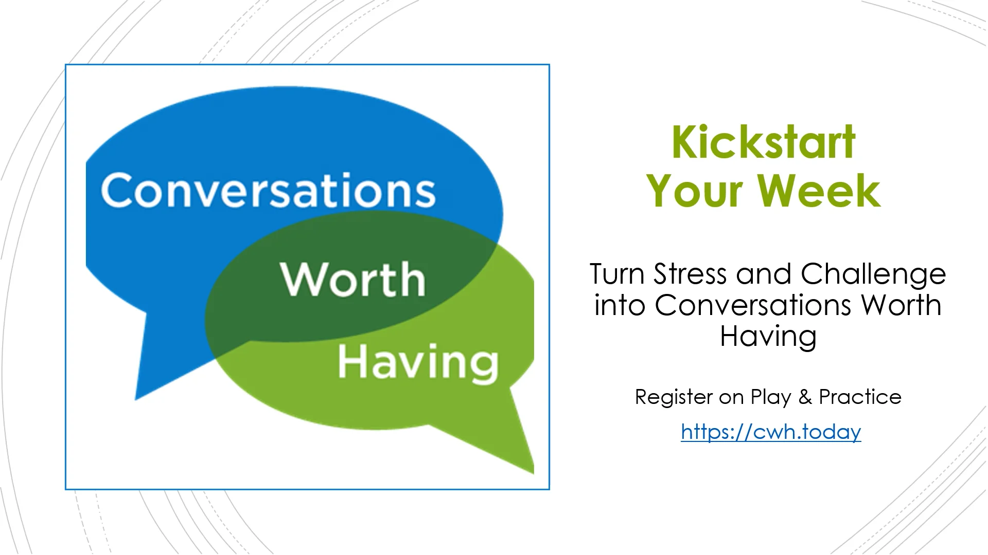 Monday Kickstarters for Conversations Worth Having.mp4 on Vimeo