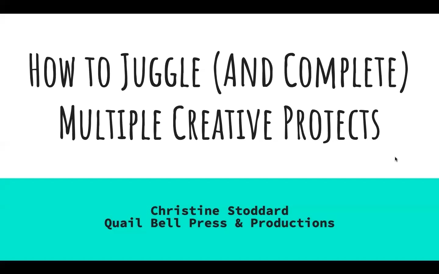 Watch How to Juggle (And Complete) Multiple Creative Projects Online