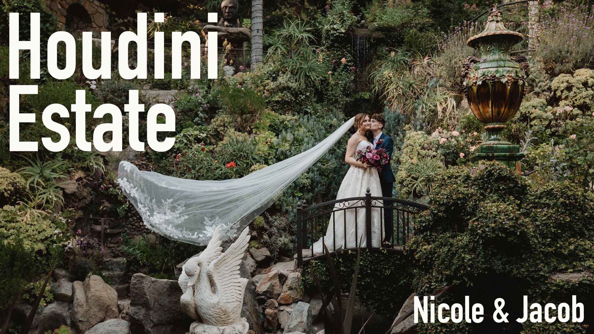 Title frame of the Nicole & Jacob wedding film by Lulan Studio