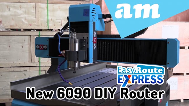 New EasyRoute Express DIY CNC Router with 600x900mm Working Area 1.5kW Spindle and Water Tray Table.mp4