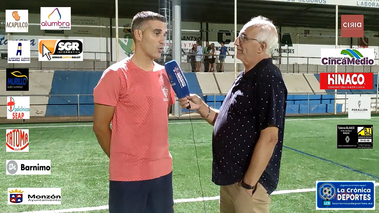 CRISTIAN ABAD (Entrenador Monzón) Tamarite 2-0 At.Monzón Alumbra / J 1 / 3ª División