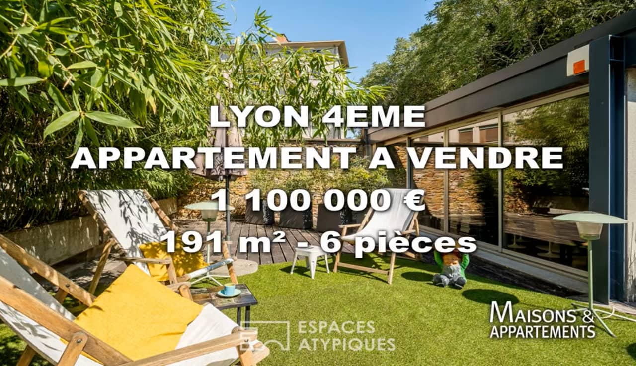 LYON 4ÈME APPARTEMENT A VENDRE 1 100 000 € 191 m² 6 pièce(s) on