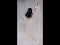 PAPILLON | Draped Cape Veil with Butterflies.mp4