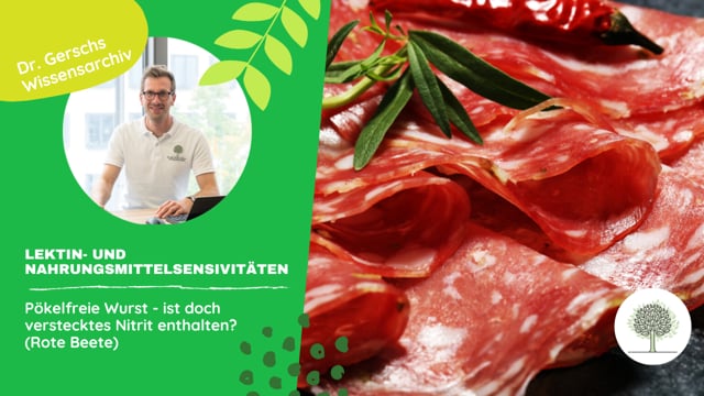 Pökelfreie Wurst - ist doch verstecktes Nitrit enthalten? (Rote Beete)