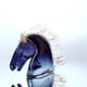 PEGASO deep blue horse head sculpture video
