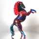 RIBOT Scultura cavallo rampante vetro di Murano Video