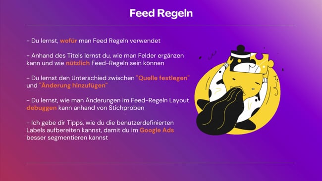Daten durch Feedregeln anpassen