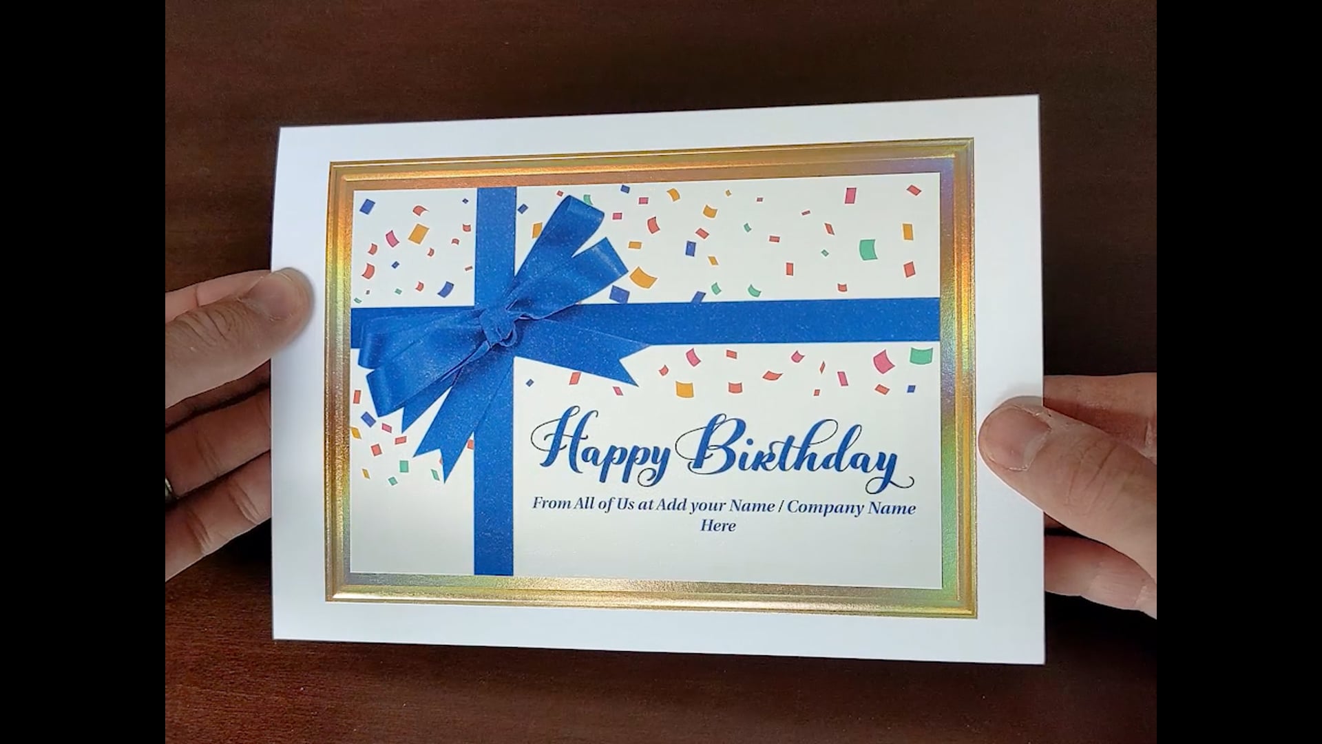 Fort birthday event サイン入りフォトカード　fortpeat Wrapped in a Bow Birthday Card, 1029092 | The Gallery Collection