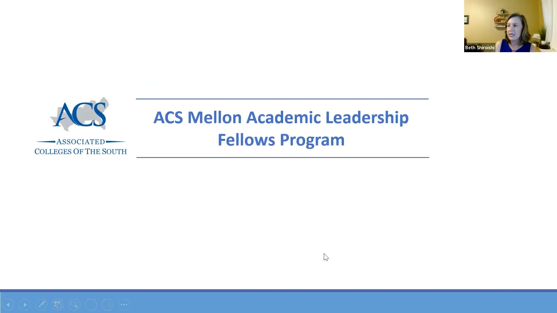 ACS Mellon Academic Leadership Fellows Program Informational Session
