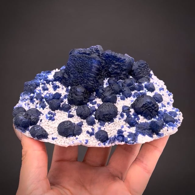 Fluorite on Quartz - SM22-145 - Huanggang Mines - Inner Mongolia