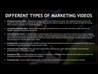 Digital Marketing: Different Types of Marketing Videos