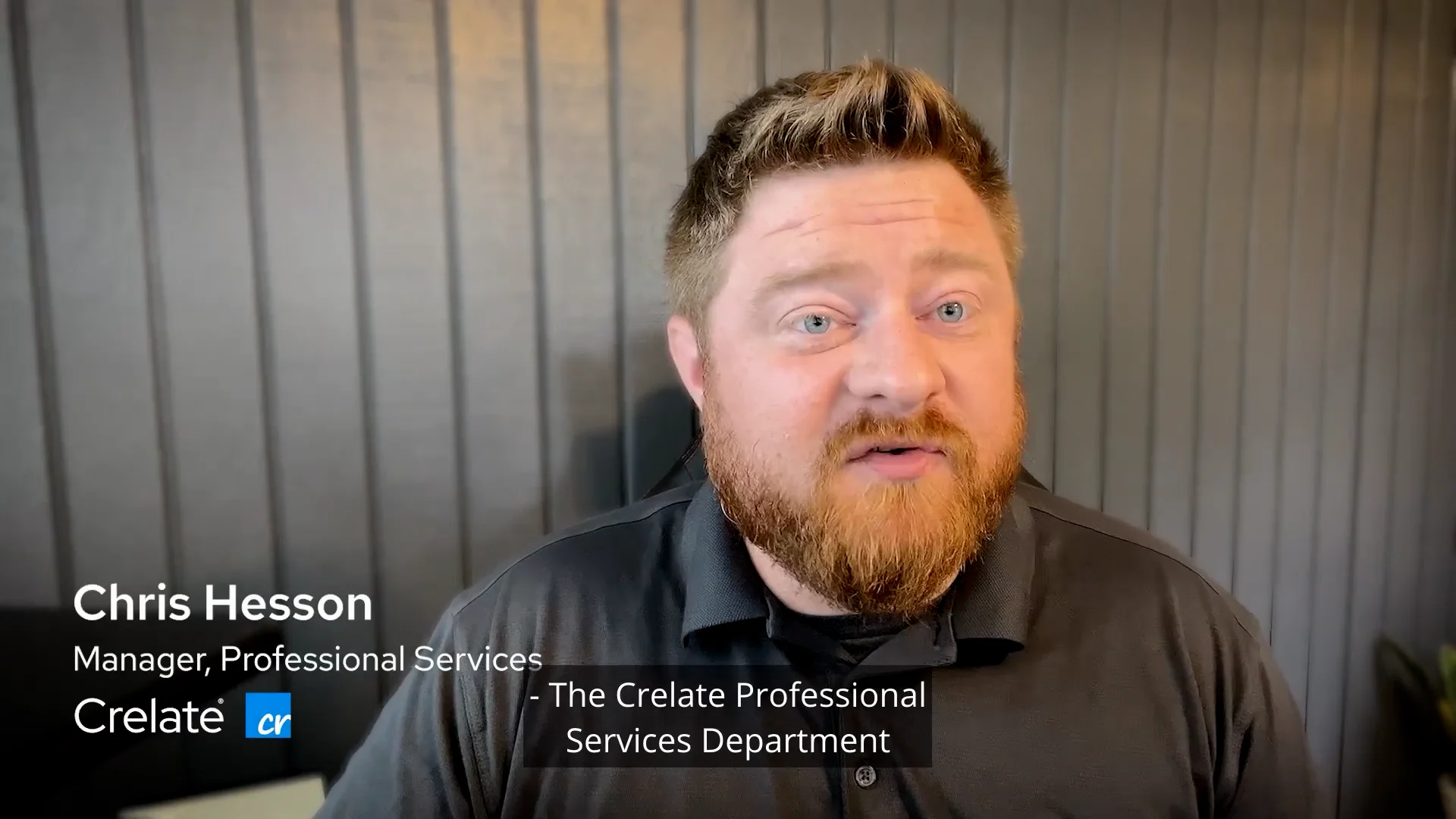 Crelate x Chris Hesson _ 45S CAPTIONS on Vimeo