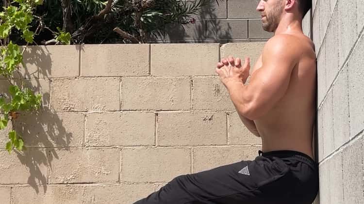 Single leg wall online sit