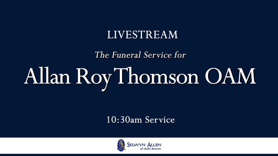 The Funeral Service for Allan Roy Thomson OAM on Vimeo