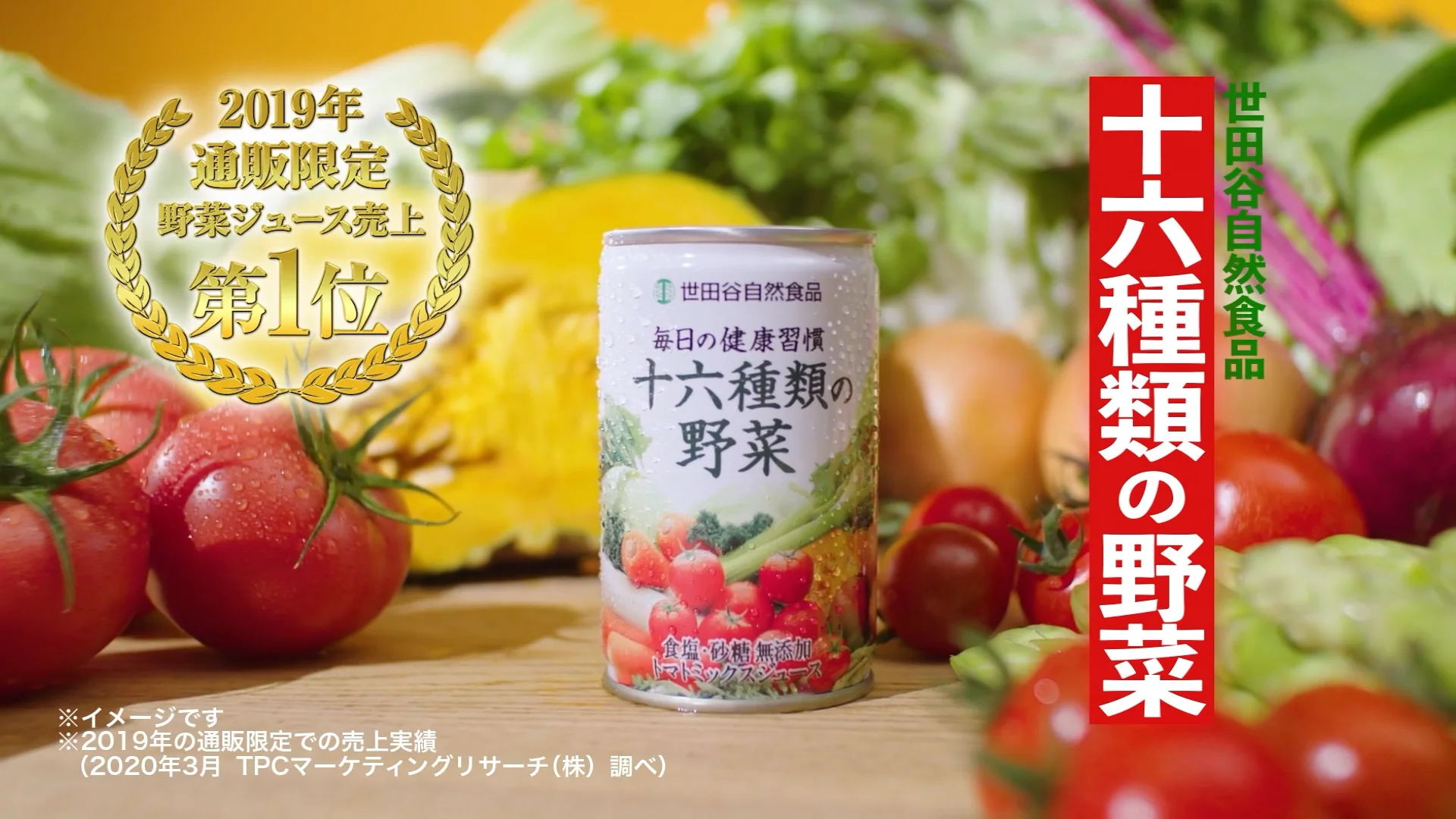 株式会社世田谷自然食品 様 十六種類の野菜 「日本一」