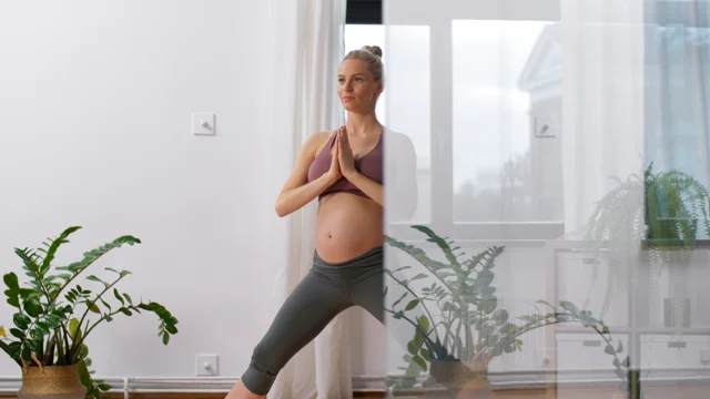 Premium Photo  Pregnancy yoga and fitness concept. pregnant woman