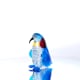PINGU Pinguino in vetro artigianale azzurro Video