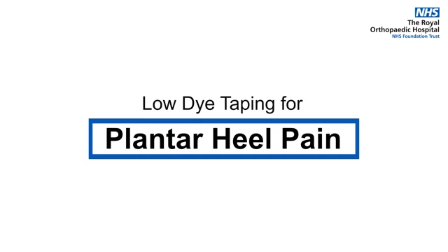 Treating plantar hot sale fasciitis nhs