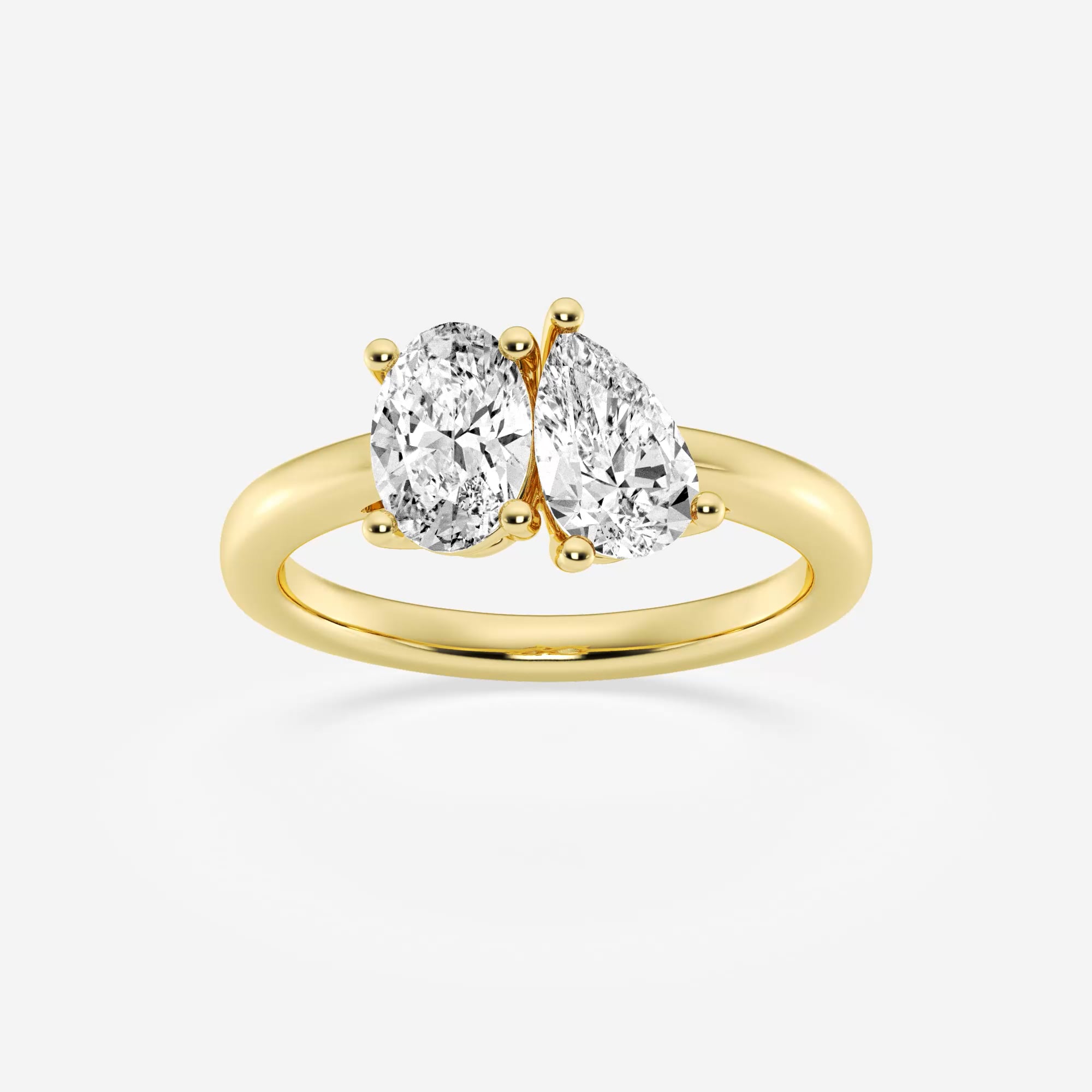 product video for 2 ctw Pear and Oval Lab Grown Diamond Two Stone Engagement Ring