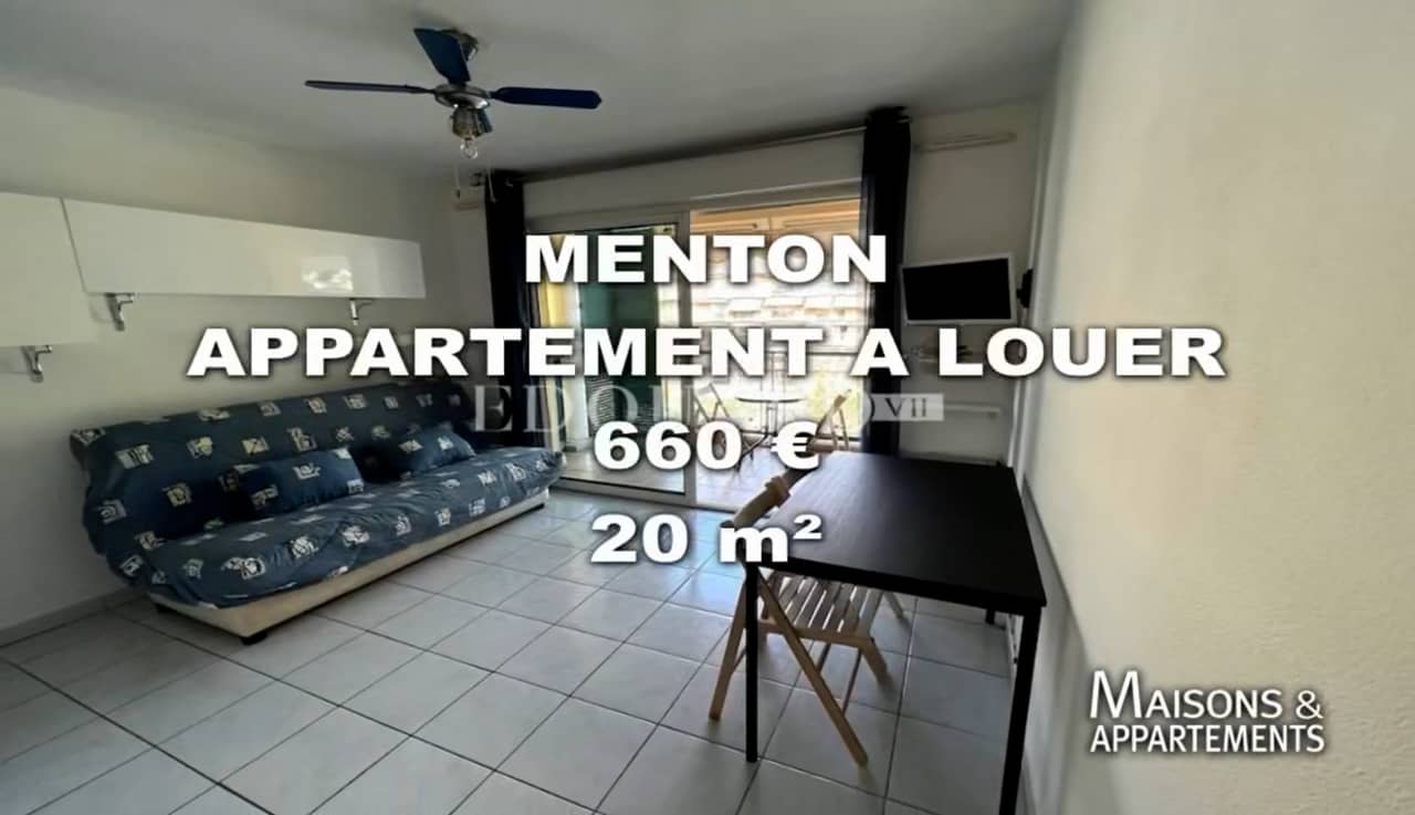 MENTON APPARTEMENT A LOUER 660 € 20 m² on Vimeo