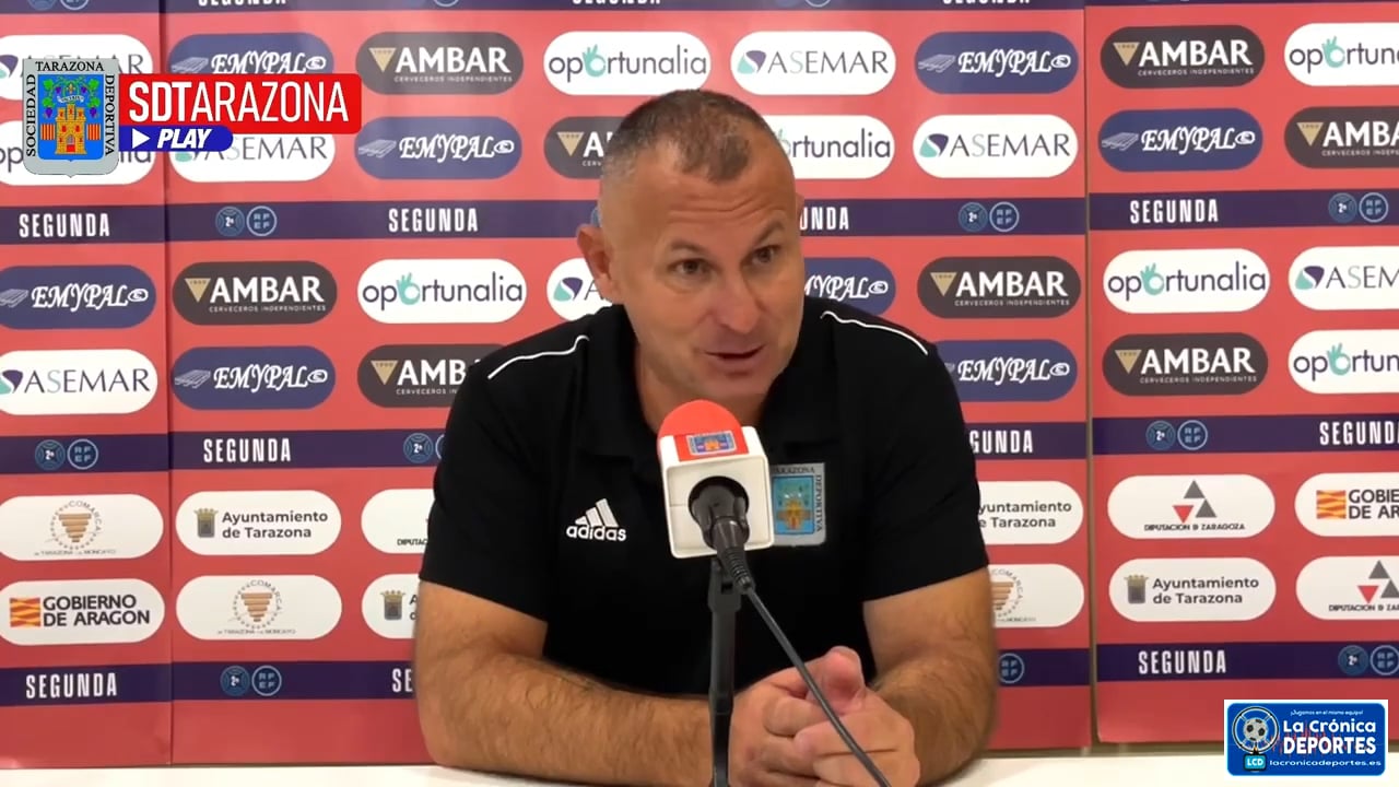 JAVI MORENO (Entrenador Tarazona) SD Tarazona 4-1 CD Tudelano / Jornada 2 / 2ª RFEF - Grupo 2 / Fuente: Facebook SD Tarazona