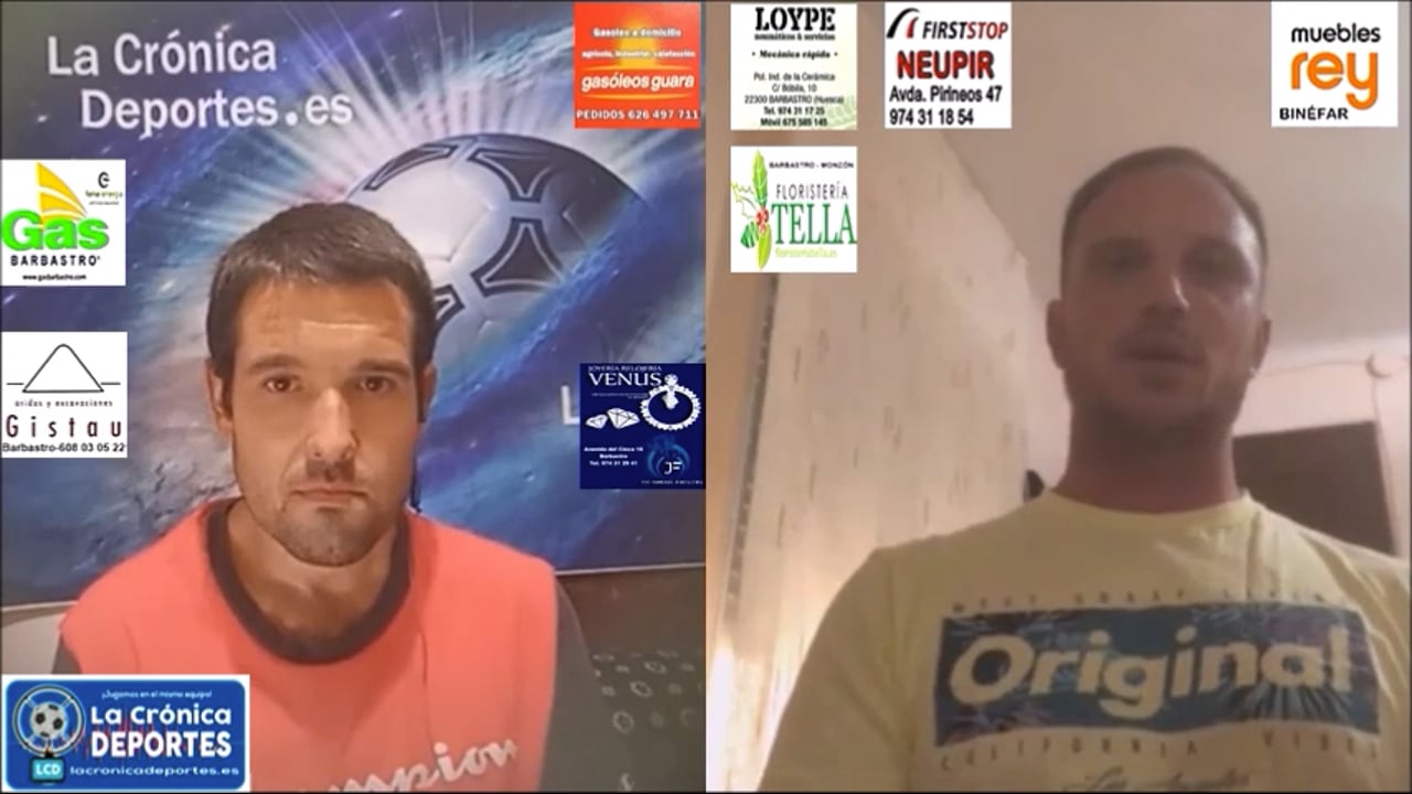 "Jornada 1" Análisis Primera Regional Gr 2 / JOEL ARBONES (Entrenador Zaidin) y HUGO PELEGRÍN (Entrenador Lanaja)