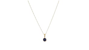 28 Carat Sapphire Pendant Necklace in 14kt Yellow Gold