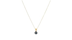 28 Carat Sapphire Pendant Necklace in 14kt Yellow Gold