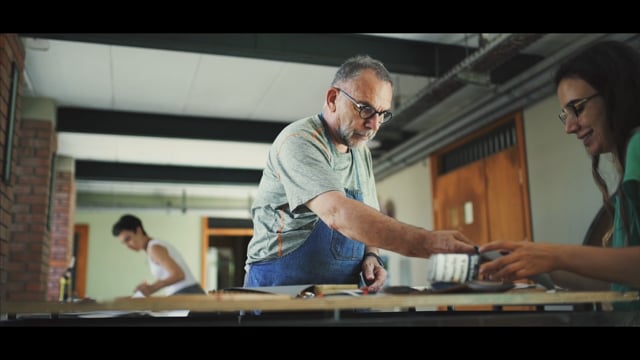 Print artist Demir Kardaş talking about his 2 week workshop at the Glass Furnace