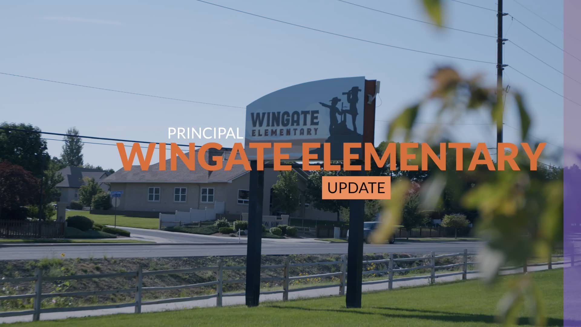 Wingate Principal Update September 2022 on Vimeo