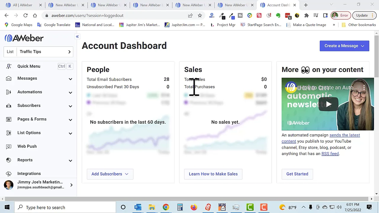13 - Dashboard Button on Vimeo