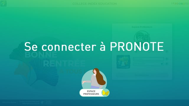 PRONOTE pour les professeurs on Vimeo